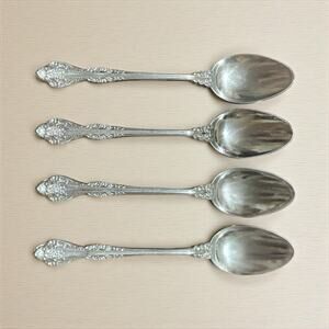Ron Royale 18-8 Stainless Bloomingdale 4 Teaspoon Replacement Flatware Japan VTG